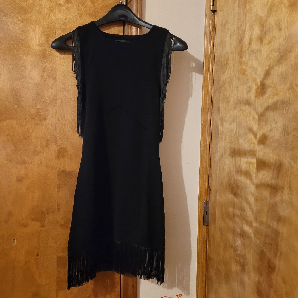 ASOS DESIGN mini dress with fringe detail Size US10 UK14 - Picture 8 of 13